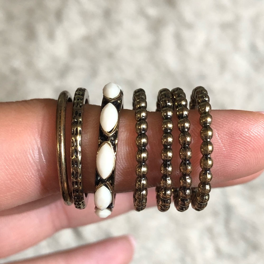 💸$5 Add On💸 Stackable Gold Rings - Picture 2 of 3